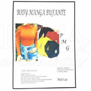 molde body manga bufante